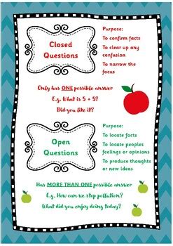 examples of closed questions in childcare