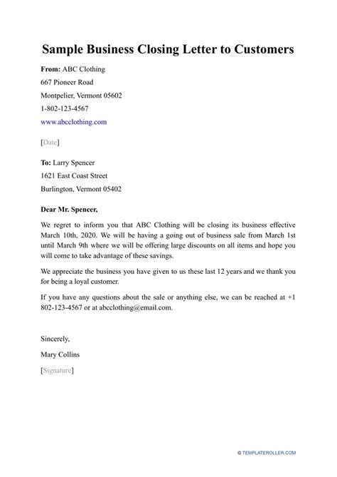examples of closing statements in a letter