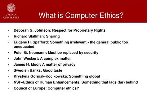 examples of computer ethics