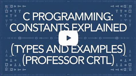 examples of constants in c programming