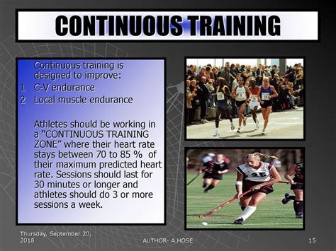 examples of continuous training exercises