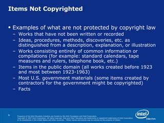 Examples Of Copyrighted Items