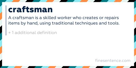 Examples Of Craftsman