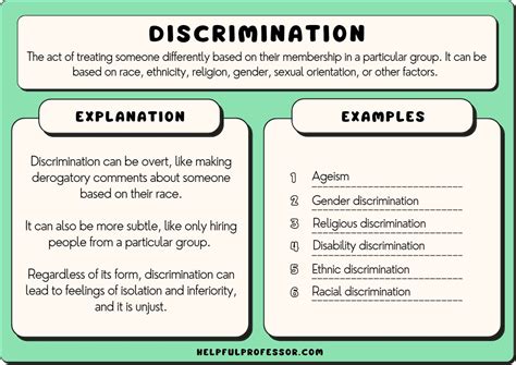 examples of discrimination in the classroom