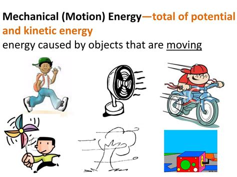 Examples Of Energy Causing Motion