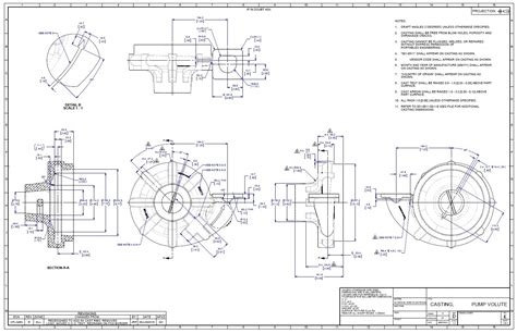 Engineering drawing examples by Aaron Sheen at