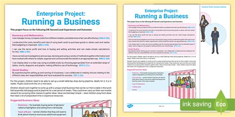 examples of enterprise projects in school