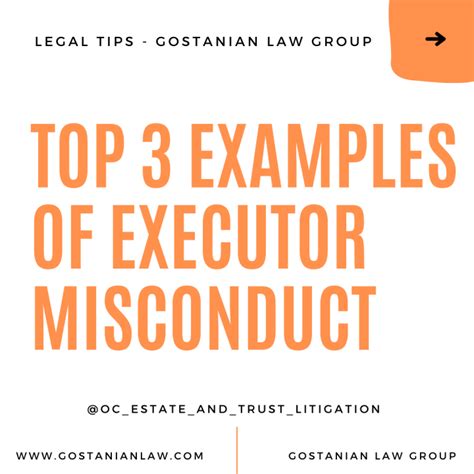 examples of executor misconduct uk