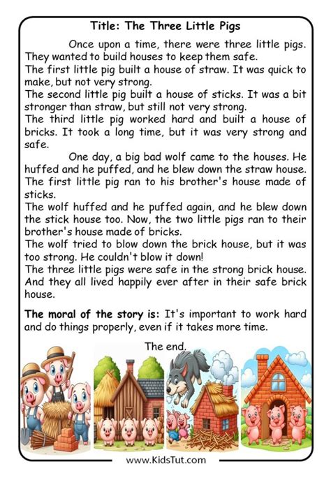 examples of famous short stories for kids