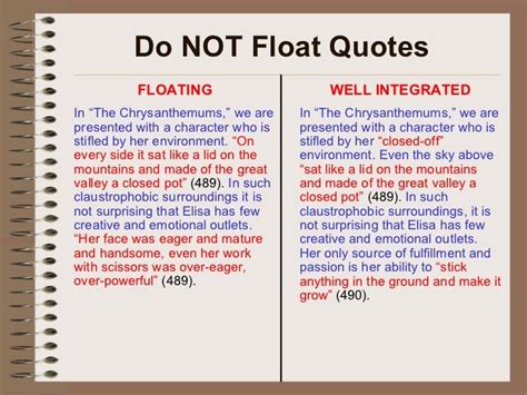 Examples Of Floating Quotes