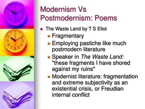 examples of fragmentation in postmodern literature