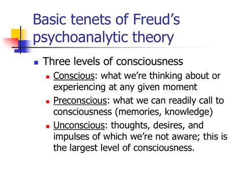 examples of freud's psychoanalytic theory