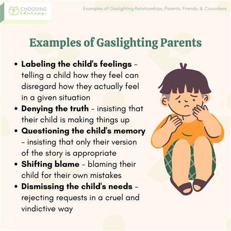 examples of gaslighting children