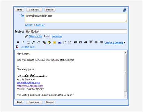 examples of gmail signatures