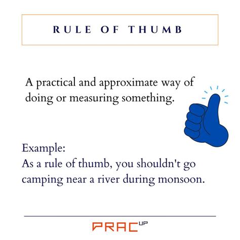 Examples Of Good Rule Of Thumb