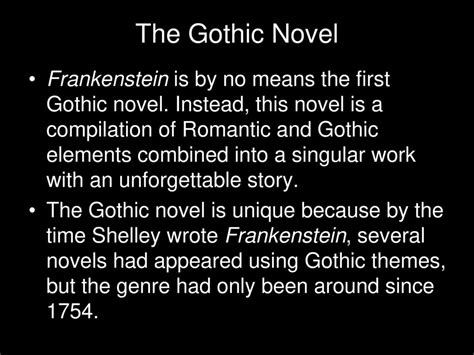 Examples Of Gothic Elements In Frankenstein