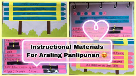 examples of instructional materials in araling panlipunan