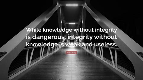 examples of integrity without knowledge