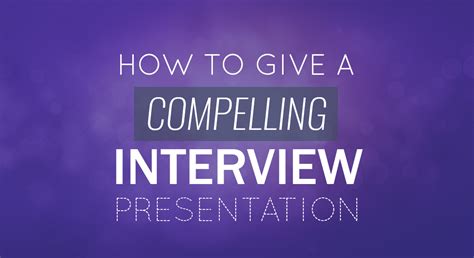 examples of interview presentation topics