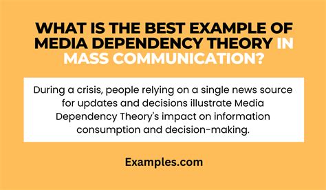 examples of media dependency theory
