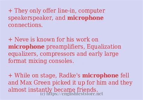 Examples Of Microphone In A Sentence