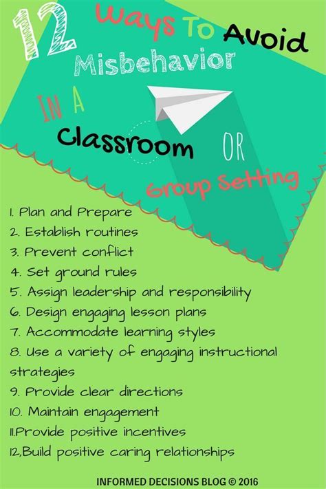 examples of minor misbehavior in the classroom