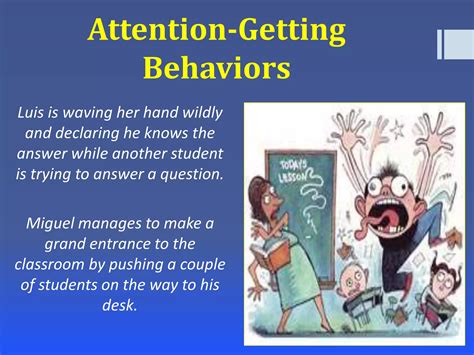 examples of misbehavior in the classroom