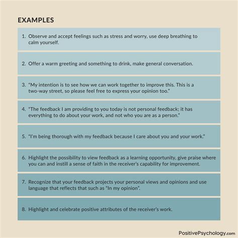 examples of negative feedback in school