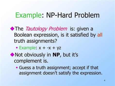 Examples Of Np-Hard Problems