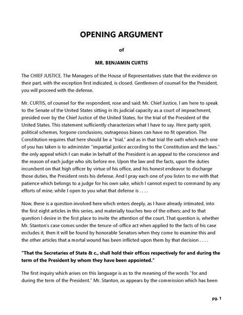 Examples Of Opening Arguments