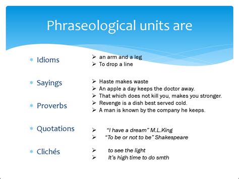 News Examples Of Phraseological Units