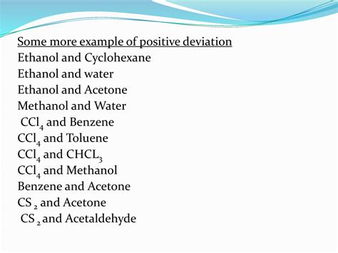 examples of positive and negative deviation from raoult's law ncert