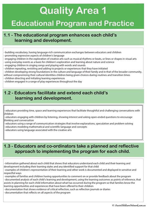 examples of practices in childcare