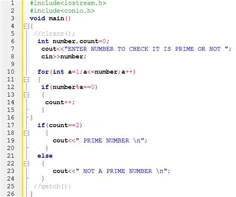 Examples Of Prime Number In C