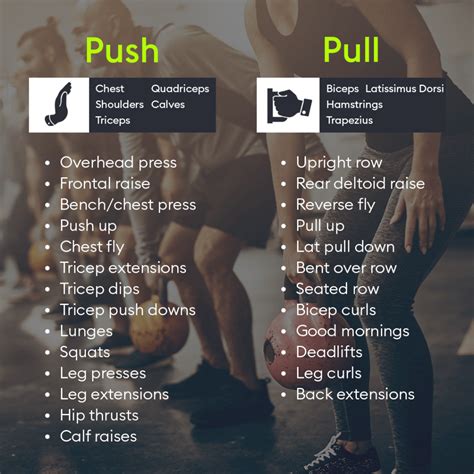 Examples Of Push Pull Exercises