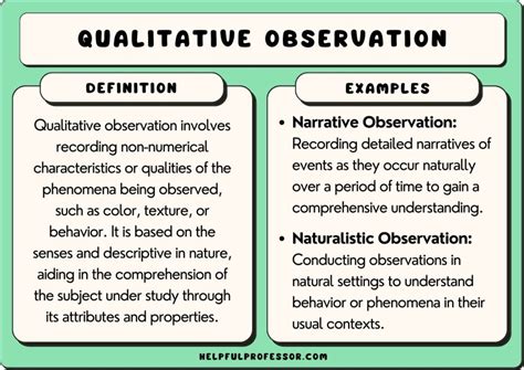 examples of qualitative and quantitative observations
