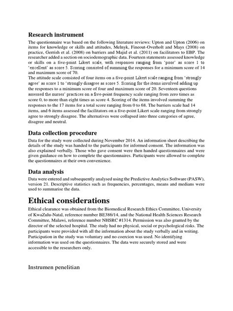 examples of research instruments pdf