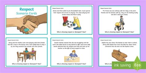 examples of respect for others in school