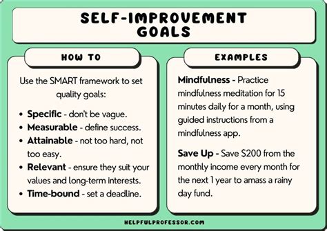examples of self improvement techniques