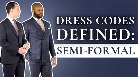 examples of semi formal dress code