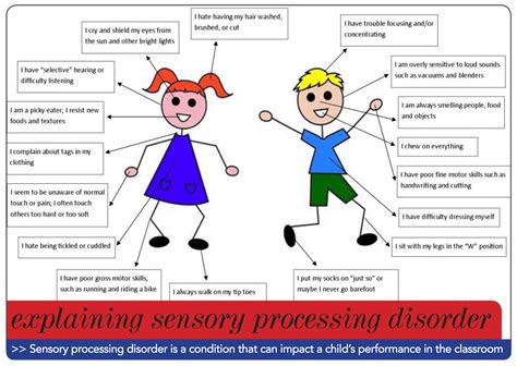 examples of sensory processing disorders