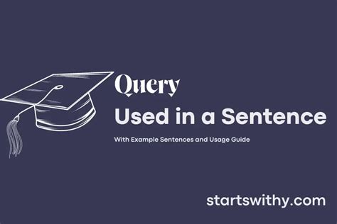 Examples Of Sentence Query