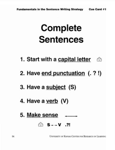 Examples Of Sentences Complete
