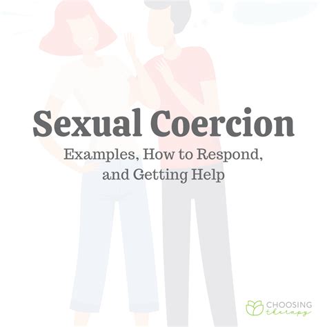 examples of sexual coercion in relationships