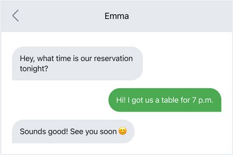 examples of short text messages