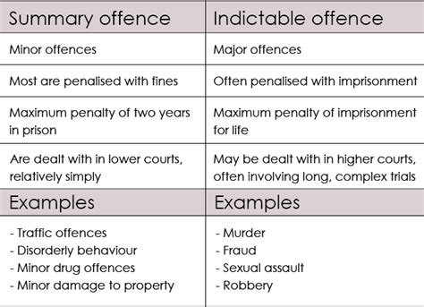 examples of simple offences