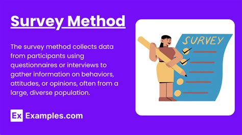 Examples Of Survey Method