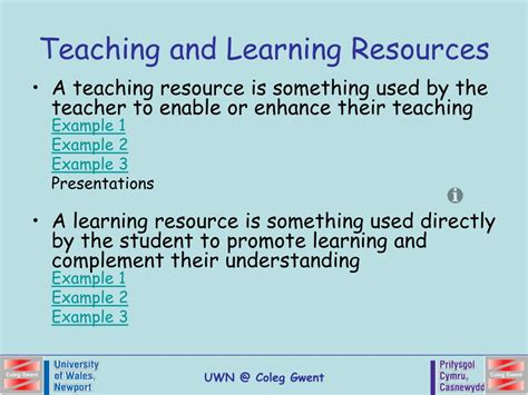 examples of teaching and learning resources