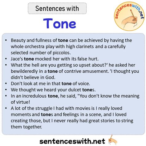 Examples Of Tone In Writing Sentences