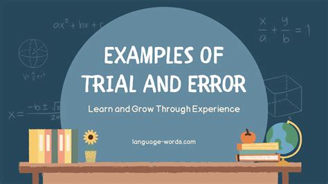 examples of trial and error learning in humans